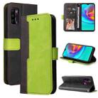 For Infinix Hot 9 Play Business Stitching-Color Horizontal Flip PU Leather Case with Holder & Card Slots & Photo Frame(Green) - 1