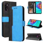 For Infinix Hot 9 Play Business Stitching-Color Horizontal Flip PU Leather Case with Holder & Card Slots & Photo Frame(Blue) - 1