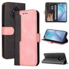 For Infinix Zero 8 Business Stitching-Color Horizontal Flip PU Leather Case with Holder & Card Slots & Photo Frame(Pink) - 1