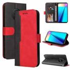 For Infinix Note 7 Business Stitching-Color Horizontal Flip PU Leather Case with Holder & Card Slots & Photo Frame(Red) - 1