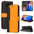 For Tecno Spark 6 Business Stitching-Color Horizontal Flip PU Leather Case with Holder & Card Slots & Photo Frame(Orange) - 1