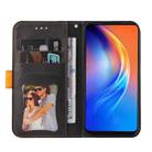For Tecno Spark 6 Business Stitching-Color Horizontal Flip PU Leather Case with Holder & Card Slots & Photo Frame(Orange) - 6