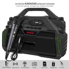 New Rixing NR-6011M Bluetooth 5.0 Portable Outdoor Karaoke Wireless Bluetooth Speaker with Microphone & Shoulder Strap(Green) - 2