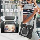 For iPad mini 6 Silicone + PC Protective Tablet Case with Holder & Shoulder Strap(Black+Grey) - 7