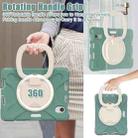 For iPad mini 6 Silicone + PC Protective Tablet Case with Holder & Shoulder Strap(Emerald Green) - 4