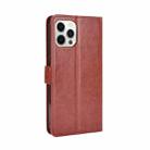 For iPhone 13 mini Crazy Horse Texture Horizontal Flip Leather Case with Holder & Card Slots & Lanyard (Brown) - 3