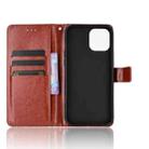 For iPhone 13 mini Crazy Horse Texture Horizontal Flip Leather Case with Holder & Card Slots & Lanyard (Brown) - 4