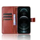For iPhone 13 mini Crazy Horse Texture Horizontal Flip Leather Case with Holder & Card Slots & Lanyard (Brown) - 5