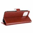 For iPhone 13 mini Crazy Horse Texture Horizontal Flip Leather Case with Holder & Card Slots & Lanyard (Brown) - 6