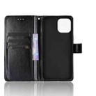 For iPhone 13 Crazy Horse Texture Horizontal Flip Leather Case with Holder & Card Slots & Lanyard(Black) - 4