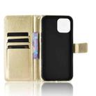 For iPhone 13 Crazy Horse Texture Horizontal Flip Leather Case with Holder & Card Slots & Lanyard(Gold) - 4