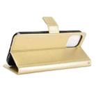 For iPhone 13 Crazy Horse Texture Horizontal Flip Leather Case with Holder & Card Slots & Lanyard(Gold) - 6