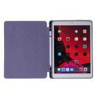 For iPad 10.2 2021 / 2020 / 2019 Deformation Transparent Acrylic Horizontal Flip PU Leather Case with Multi-folding Holder & Sleep / Wake-up Function & Pen Slot(Lavender Grey) - 4