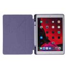 For iPad 10.2 2021 / 2020 / 2019 Deformation Transparent Acrylic Horizontal Flip PU Leather Case with Multi-folding Holder & Sleep / Wake-up Function & Pen Slot(Baby Blue) - 4