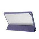 For iPad 10.2 2021 / 2020 / 2019 Deformation Transparent Acrylic Horizontal Flip PU Leather Case with Multi-folding Holder & Sleep / Wake-up Function & Pen Slot(Baby Blue) - 6