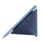 For iPad Pro 11 2022 / 2021 / 2020 / 2018 Deformation Transparent Acrylic Horizontal Flip PU Leather Tablet Case with Multi-folding Holder & Sleep / Wake-up Function & Pen Slot(Black) - 5