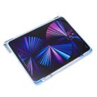 For iPad Pro 11 2022 / 2021 / 2020 / 2018 Deformation Transparent Acrylic Horizontal Flip PU Leather Tablet Case with Multi-folding Holder & Sleep / Wake-up Function & Pen Slot(Black) - 7