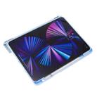 For iPad Pro 11 2022 / 2021 / 2020 / 2018 Deformation Transparent Acrylic Horizontal Flip PU Leather Tablet Case with Multi-folding Holder & Sleep / Wake-up Function & Pen Slot(Lavender Grey) - 7