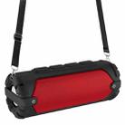 New Rixing NR-6013 Bluetooth 5.0 Portable Outdoor Wireless Bluetooth Speaker with Shoulder Strap(Red) - 1