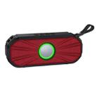 New Rixing NR-9012 Bluetooth 5.0 Portable Outdoor Wireless Bluetooth Speaker(Red) - 1