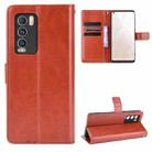 For OPPO Realme GT Explorer Master Crazy Horse Texture Horizontal Flip Leather Case with Holder & Card Slots & Lanyard(Brown) - 1