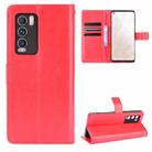 For OPPO Realme GT Explorer Master Crazy Horse Texture Horizontal Flip Leather Case with Holder & Card Slots & Lanyard(Red) - 1