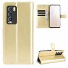 For OPPO Realme GT Explorer Master Crazy Horse Texture Horizontal Flip Leather Case with Holder & Card Slots & Lanyard(Gold) - 1