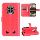 For Doogee S86 / S86 Pro Crazy Horse Texture Horizontal Flip Leather Case with Holder & Card Slots & Lanyard(Red) - 1