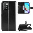 For Xiaomi Redmi 10 Crazy Horse Texture Horizontal Flip Leather Case with Holder & Card Slots & Lanyard(Black) - 1