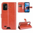 For UMIDIGI Bison Pro Crazy Horse Texture Horizontal Flip Leather Case with Holder & Card Slots & Lanyard(Brown) - 1