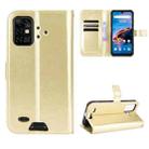 For UMIDIGI Bison Pro Crazy Horse Texture Horizontal Flip Leather Case with Holder & Card Slots & Lanyard(Gold) - 1