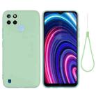 For OPPO Realme C21Y Foreign Version Solid Color Liquid Silicone Dropproof Full Coverage Protective Case(Green) - 1