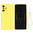 For Xiaomi Redmi Poco F3 GT 5G Solid Color Liquid Silicone Dropproof Full Coverage Protective Case(Yellow) - 1