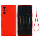 For Xiaomi Redmi Poco F3 GT 5G Solid Color Liquid Silicone Dropproof Full Coverage Protective Case(Red) - 1