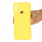 For Samsung Galaxy M21 2021 Solid Color Liquid Silicone Dropproof Full Coverage Protective Case(Yellow) - 5