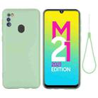 For Samsung Galaxy M21 2021 Solid Color Liquid Silicone Dropproof Full Coverage Protective Case(Green) - 2