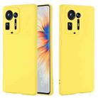 For Xiaomi Mix 4 Solid Color Liquid Silicone Dropproof Full Coverage Protective Case(Yellow) - 1