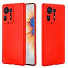 For Xiaomi Mix 4 Solid Color Liquid Silicone Dropproof Full Coverage Protective Case(Red) - 1