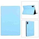 For Honor Tablet V7 Pro Voltage Craft Texture TPU Horizontal Flip Protective Case with Holder(Sky Blue) - 1