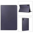 For Honor Tablet V7 Pro Voltage Craft Texture TPU Horizontal Flip Protective Case with Holder(Dark Blue) - 1