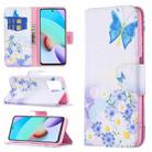 For Xiaomi Redmi 10 Colored Drawing Pattern Horizontal Flip Leather Case with Holder & Card Slots & Wallet(Butterfly Love) - 1