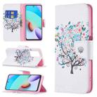 For Xiaomi Redmi 10 Colored Drawing Pattern Horizontal Flip Leather Case with Holder & Card Slots & Wallet(Tree) - 1