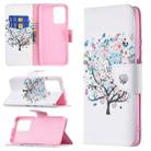 For Xiaomi Mi 11T Colored Drawing Pattern Horizontal Flip Leather Case with Holder & Card Slots & Wallet(Tree) - 1