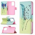 For Xiaomi Mi 11T Colored Drawing Pattern Horizontal Flip Leather Case with Holder & Card Slots & Wallet(Feather) - 1