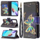 For Xiaomi Redmi 10 Colored Drawing Pattern Zipper Horizontal Flip Leather Case with Holder & Card Slots & Wallet(Big Butterfly) - 1