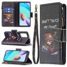 For Xiaomi Redmi 10 Colored Drawing Pattern Zipper Horizontal Flip Leather Case with Holder & Card Slots & Wallet(Bear) - 1