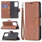 For Xiaomi Mi 11T Retro Lambskin Texture Pure Color Horizontal Flip PU Leather Case with Holder & Card Slots & Wallet & Lanyard(Brown) - 1
