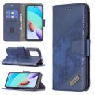 For Xiaomi Redmi 10 Matching Color Crocodile Texture Horizontal Flip PU Leather Case with Wallet & Holder & Card Slots(Blue) - 1