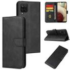 For Samsung Galaxy A12 Calf Texture Buckle Horizontal Flip Leather Case with Holder & Card Slots & Wallet(Black) - 1
