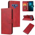 For Samsung Galaxy Note9 Calf Texture Buckle Horizontal Flip Leather Case with Holder & Card Slots & Wallet(Red) - 1